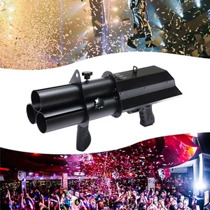 3-Tube Electric Confetti Cannon Shooter Stage Shows Effect Confetti Gun Launcher - Picture 1 of 17