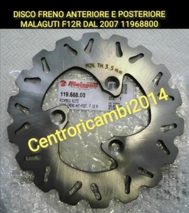 DISCO FRENO ANTERIORE POSTERIORE MALAGUTI F12R DAL 2007 MARGHERITA 11968800 - Foto 1 di 2