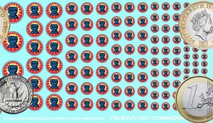 Federated Commonwealth - Waterslide Decals for Battletech - Picture 1 of 1