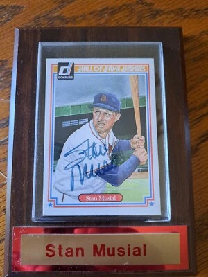 Stan Musial Signed 1983 Donruss Hall of Fame Heroes #32 Autograph Cardinals Auto - Image 1 of 3