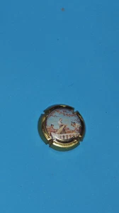 Capsule de champagne JACQUART gd dessin liseré noir contour or pale - Imagen 1 de 1