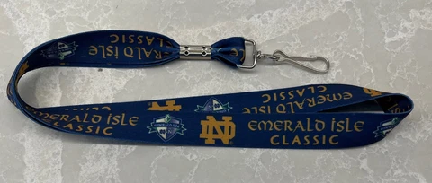 Notre Dame Fighting Irish Lanyard ID Ticket Alligator Clip Emerald Isle Classic Cover
