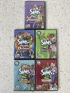 The Sims 2 PC Game Lot (5) Expansion Pack Retro 2000s EA Windows CD Bundle VTG - Picture 1 of 3
