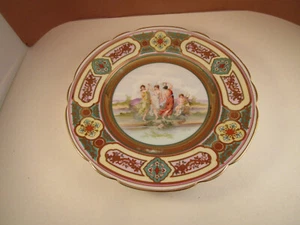 Piatto decorativo armadio dipinto a mano marchio alveare vintage made in Austria - Foto 1 di 10