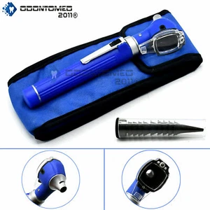 MINI BOLSILLO AZUL OTOSCOPIO FIBRA ÓPTICA, MÉDICO, DIAGNÓSTICO, OTÓLOGO, ENT, NUEVO - Imagen 1 de 3