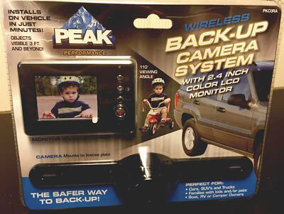 New Peak Wireless Back-Up Night Vision Camera System 2.4" Color LCD Screen - Image 1 of 4