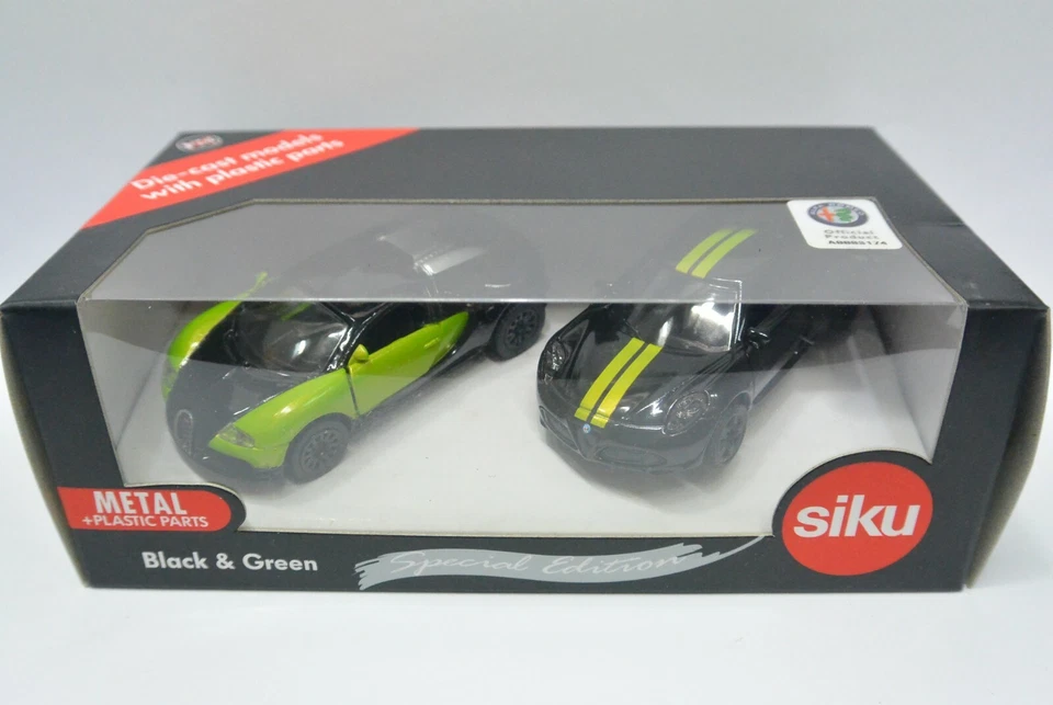 Carro Siku 3" DieCast Alfa Romeo 4C & Bugatti Veyron edição limitada # 6309 - Imagem 1 de 1