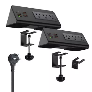 Home Office & Hotel Essential: Striscia di Alimentazione Edge-Mount con 3 AC 4 USB e USB-C - Foto 1 di 13