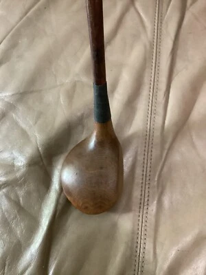 Antiguo eje de madera de nogal americano BTN cabeza grande y cara driver golf Foto 1 de 4