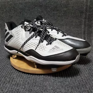 Adidas Baseball Cleats Size 13.5 Power Alley 4 Q16492 White Black NEW - Picture 1 of 12