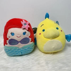 Disney Squishmallow Sirenita Ariel y Fundador 6.5 pulgadas NUEVO Set - Imagen 1 de 1