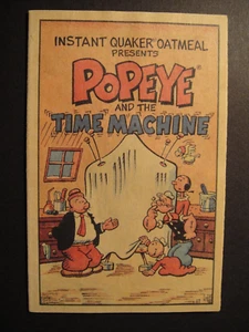 RARE QUAKER OATS POPEYE AND THE TIME MACHINE  MINI BOOKLET ISSUED 1989 - Picture 1 of 3