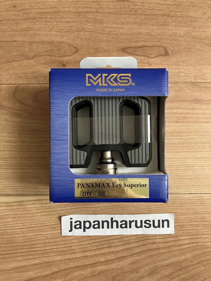 Pedales de bicicleta MKS Mikashima Panamax Ezy Superior negro/gris JAPÓN NUEVO Foto 1 de 4