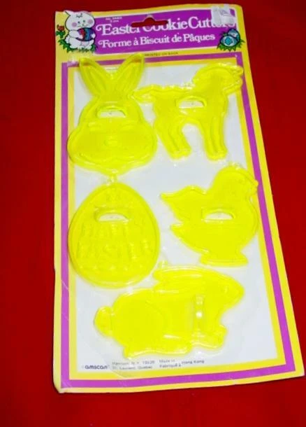 (5) Cortadores de galletas de Pascua Amscan DE COLECCIÓN - NUEVOS - Hong Kong - cordero, pollito, conejito Foto 1 de 2