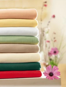 Acogedora falda de cama de algodón egipcio extra larga caída AU talla doble toda lisa - Imagen 1 de 46