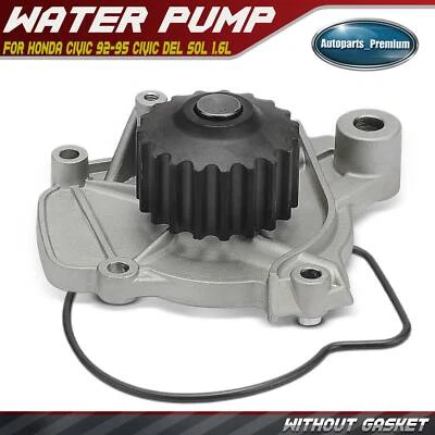 Engine Water Pump for Honda Civic 1992-1995 Civic del Sol 1993-1995 L4 1.6L SOHC - Image 1 of 4