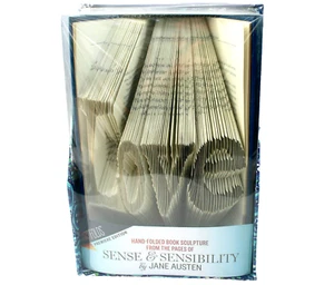 LOVE Hand Folded Book Sculpture Valentine's Day Wedding Anniversary Gift Sealed - Picture 1 of 5