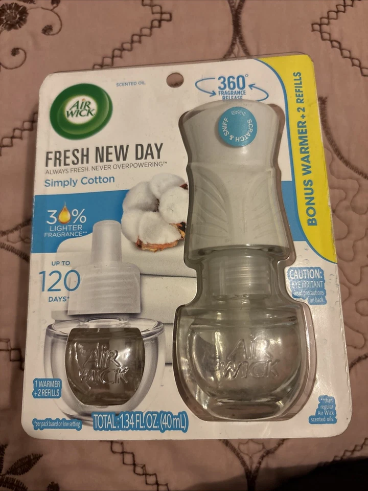 Óleo perfumado Air Wick Simply algodão 1 aquecedor + 2 refis - Imagem 1 de 1