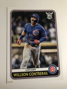 2020 Topps Big League Jumbo 5x7 01/49 Willson Contreras Cubs 9