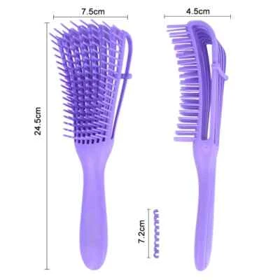 Detangling Hair Brush Scalp Comb Detangler Wet Dry Curly Natural Hair Antistatic - Image 1 of 4