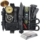 Outdoor Emergency Survival Gear Kit Camping Tactical Tools 14 in 1 SOS EDC Case