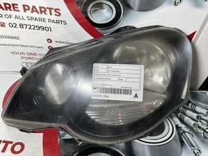 VOLKSWAGEN POLO LEFT HEADLAMP 9N, BLACK MASK TYPE, 11/05-04/10 05 06 07 08 09 10 - Picture 1 of 3