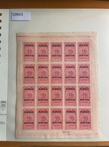 Ober-Oeste Timbre Fiscal 10Mk Original Hoja ** Mnh Postfranco (50663) - Imagen 1 de 1