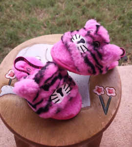 Ugg Fluff Yeah Stuffie Slide "PINK Tiger" Girls' BRAND NEW Toddler 10C