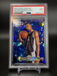 2023-24 Topps Chrome Sapphire Selections #SS-1 Victor Wembanyama Rookie RC PSA 9 - Picture 1 of 3