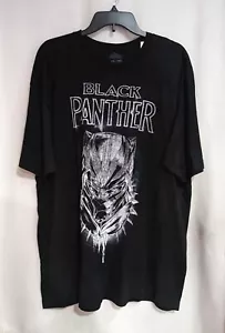 Marvel Black Panther Men's Black/White/Blue T Shirt (4BPM9018K) Size 2XL - NWT - Picture 1 of 3