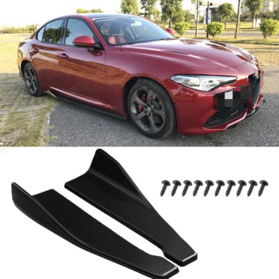 Alerón divisor de labios para parachoques trasero/labio panel faldón lateral coche para Alfa Romeo Giulia Foto 1 de 4