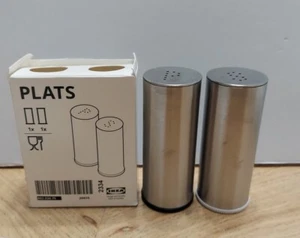 IKEA PLATS Salt and Pepper Set 2 Parts Stainless Steel BRAND NEW SEALED IN BOX - Picture 1 of 5