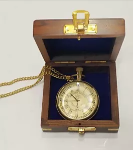 Antique Brass Pocket Watch - Vintage Victoria London Style - Gift for all - Picture 1 of 9
