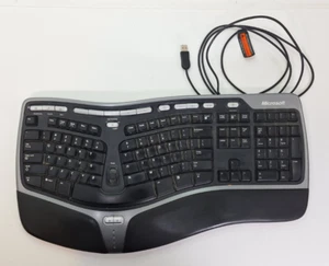 Microsoft Natural Ergonomic Keyboard 4000 v1.0 KU-0462 USB getestet und funktioniert - Bild 1 von 8