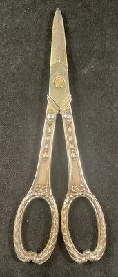 Tijeras de uva francesas de plata de ley maciza 950 estándar excelente estado Foto 1 de 4