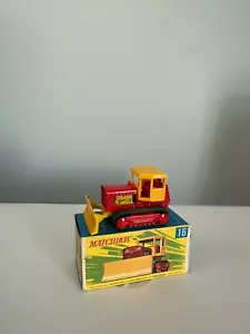 Vintage MATCHBOX Lesney No. 16 CASE TRACTOR w/Box~England~UNUSED! - Picture 1 of 5