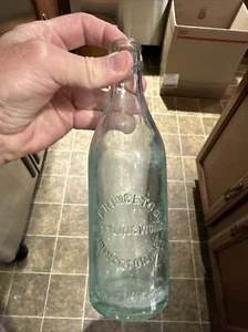Princeton Bottling Works Embossed Soda Bottle Princeton Indiana IN - Picture 1 of 8