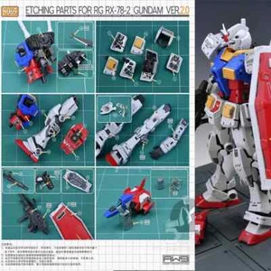 MADWORKS S65 Metal Etching Parts with Decal for RG RX-78-2 Ver2.0 Add-on-Part - Picture 1 of 16