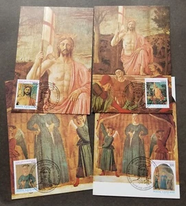 [SJ] Vatican 5th Centenary Of Death Piero della Francesca 1992 (maxicard) - Picture 1 of 6