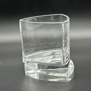 JoyJolt Aqua Vitae Off Base Triangle Crystal Whiskey Glass 9.9 Ounces - Picture 1 of 12