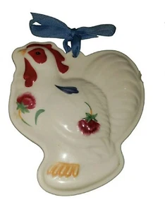 Lenox Rooster Cookie Press Poppies On Blue Barnyard Kitchen Collection 5" New - Picture 1 of 8