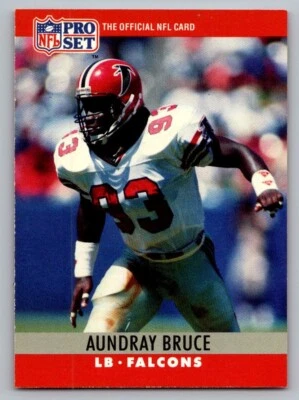 1990 Pro Set - No Breaks in the line under Totals #30 Aundray Bruce - Image 1 of 2