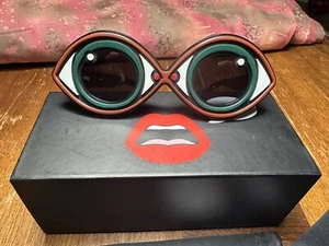 Yazbukey Linda Farrow Green Eye Spy Sunglasses - Picture 1 of 15