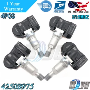 SET 4 TPMS Tire Pressure Sensor 4250B975 For Mitsubishi Lancer Outlander Mirage - Picture 1 of 14