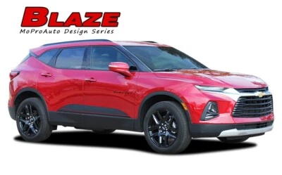 2019-2024 Chevy Blazer Door Graphics BLAZE Side Body Stripes Vinyl Decals 3M Kit - Image 1 of 4