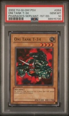 PSA 10 Oni Tank T-34 1st Edition PSV-059 Pharaoh's Servant - Image 1 of 2