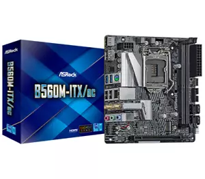 NEW ASRock B560M-ITX/AC LGA 1200 Intel B560 SATA 6Gb/s Mini ITX Motherboard - Picture 1 of 2