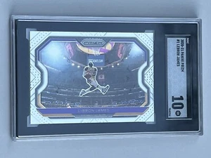 2020-21 Panini Prizm LeBron James #1 Kobe Tribute Dunk Lakers SGC 10 gemme ottime condizioni - Foto 1 di 2