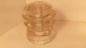 Vintage Hemingray No 56 Klarglas Isolator - Bild 1 von 7