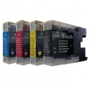 4Tinten kompatibel mit Brother MFC J6910DW MFC-J430W MFC-J625DW DCP-J525W LC1220 - Picture 1 of 1